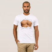 Grappig Spier Shirt Doorzichtig Gescheurd Gescheur (Voorkant volledig)