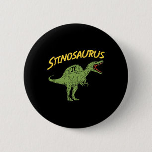 Grappig Spinosaurus Pi-dag Shirt Wiskunde Dinosaur Ronde Button 5,7 Cm