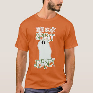 Grappig Spirit Jersey Halloween thema ontwerp T-shirt