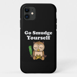 Grappig Spiritueel Ga Vlekken Jezelf Uil Mediteren Case-Mate iPhone Case