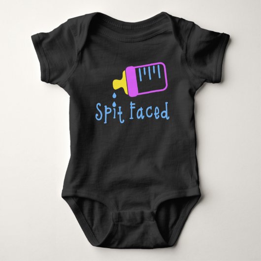 Grappig Spit Faced Baby Bodysuit (Voorkant)