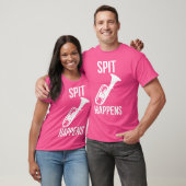Grappig Spit Happens Mellophonist Gift Band Orkest T-shirt (Unisex)