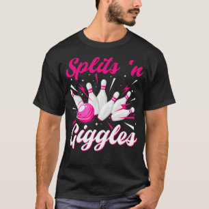 Grappig Splits 'N Giggles Bowling Team Schattige B T-shirt