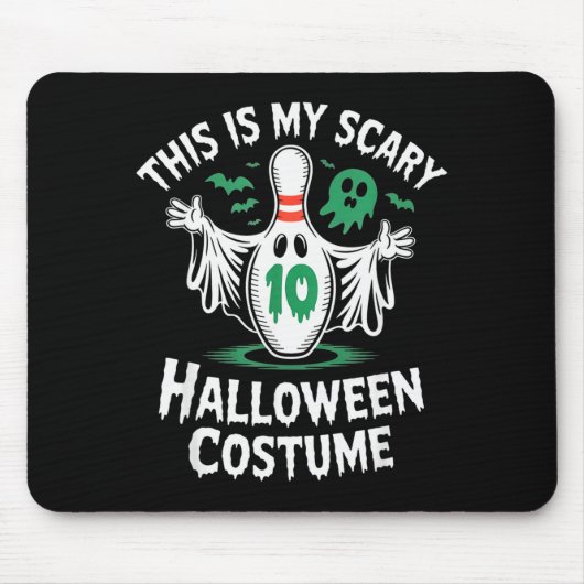 Grappig spook bowling competitie team Halloween hu Muismat (Voorkant)