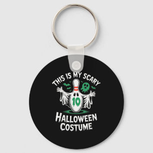 Grappig spook bowling competitie team Halloween hu Sleutelhanger