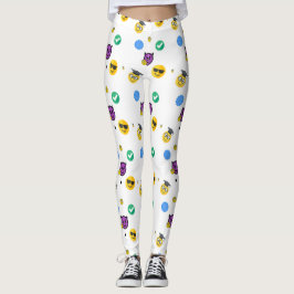 Grappig spook en gelukkige student leggings