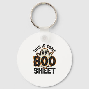 Grappig spook laken vintage Halloween T-shirt Desi Sleutelhanger