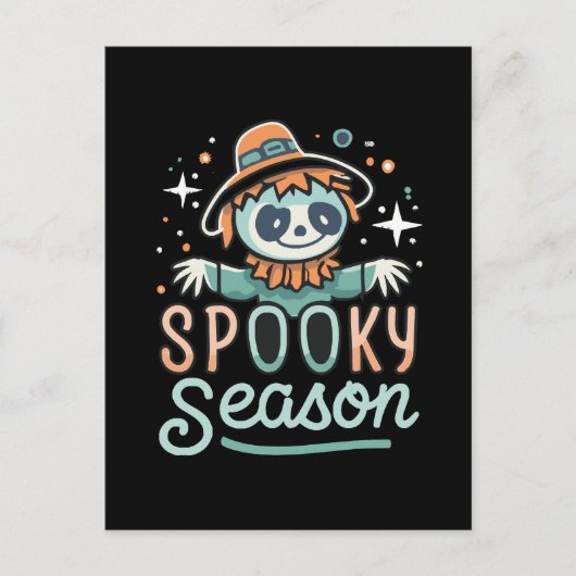 Grappig spook met petten, spookachtig seizoen briefkaart (Voorkant)