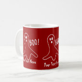 Grappig spook schreeuwen boo halloween spooks koffiemok (Voorkant links)