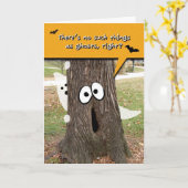 Grappig Spookatcular Halloween Wenskaart Kaart (Gele Bloem)