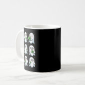 Grappig spookbeeld koffiemok (Voorkant links)