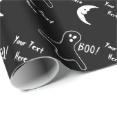 grappig spookbeeld schreeuwend boo halloween grafi cadeaupapier (Rol Hoek)