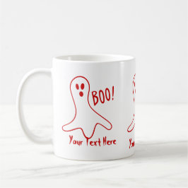 grappig spookbeeld schreeuwend boo halloween grafi koffiemok