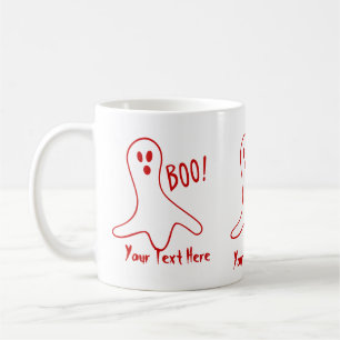 grappig spookbeeld schreeuwend boo halloween grafi koffiemok
