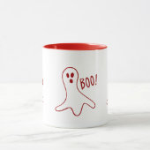 grappig spookbeeld schreeuwend boo halloween grafi mok (Midden)