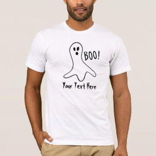 grappig spookbeeld schreeuwend boo halloween grafi t-shirt