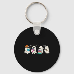Grappig Spookboek lezen Halloween boeken Lover Tea Sleutelhanger