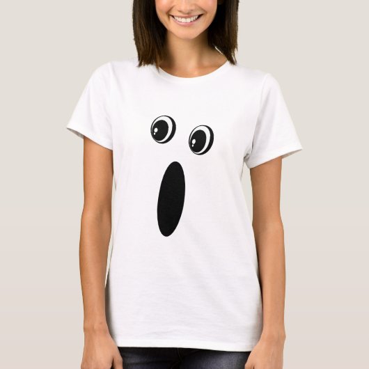 Grappig spookgezicht t-shirt (Voorkant)