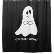 Grappig spookgordijn – Je ziet me nooit