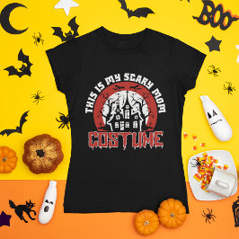 Grappig spookhuis Halloween moeder T-shirt