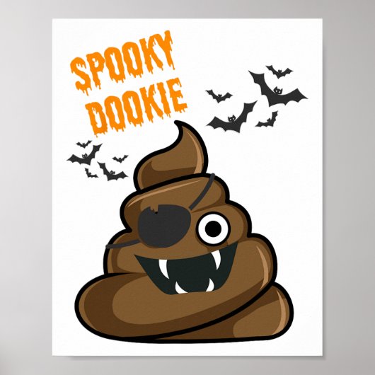 Grappig Spooky Dookie Halloween kostuum voor manne Poster (Voorkant)