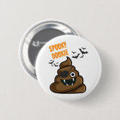 Grappig Spooky Dookie Halloween kostuum voor manne Ronde Button 5,7 Cm (Voorkant /achterkant)