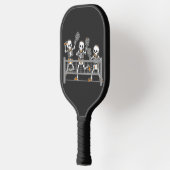 Grappig Spooky Drie Skelet Spelen Pickleball Gift Paddle (Links)