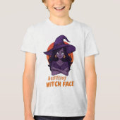 Grappig Spooky Halloween Shirt - "Resting Witch Fa (Voorkant)