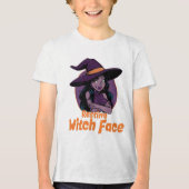 Grappig Spooky Halloween Shirt - "Resting Witch Fa (Voorkant)