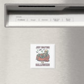 Grappig Spooky Skeleton Summerween Wachten op Hall Magneet (Insitu (Vaatwasser))