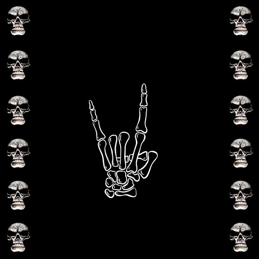 Grappig spooky zwart-wit halloween kaart