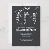 Grappig spooky zwart-wit halloween kaart (Voorkant)