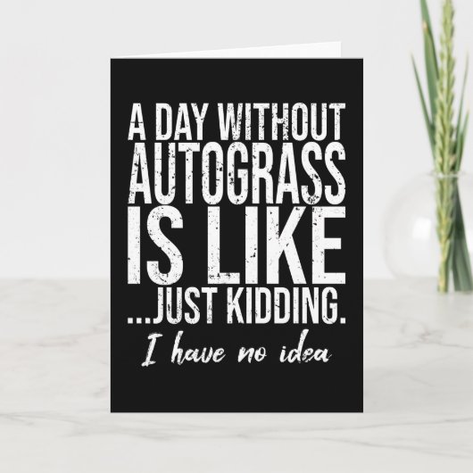 Grappig sportcadeau voor Autograss liefhebbers Kaart (Voorkant)