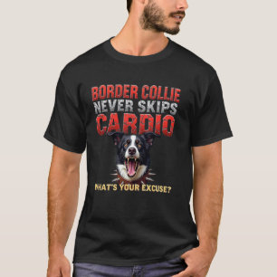 Grappig sportgeschenk voor Border Collie hondenbez T-shirt