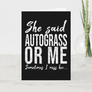 Grappig sportief cadeau-idee voor Autograss Kaart