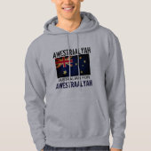 Grappig Spreek AUSSIE aan Mij Australische Vlag Ho Hoodie (Voorkant)