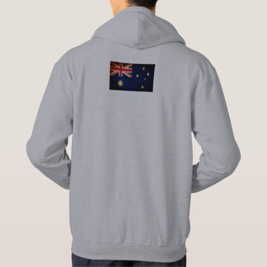 Grappig Spreek AUSSIE aan Mij Australische Vlag Ho Hoodie (Achterkant)