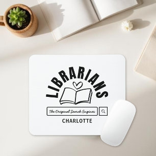 Grappig spreekwoord voor bibliothecaris, cadeau vo muismat