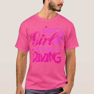 Grappig Springboard Duiken Quote Duiker Meisjes Du T-shirt