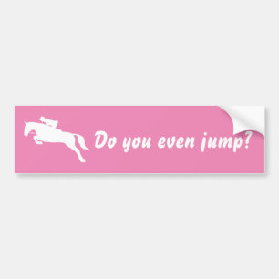 Grappig, springen jullie zelfs met paardenpaardsch bumpersticker