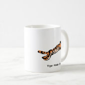 Grappig Springende Tijger Cadeau Koffiemok (Voorkant rechts)