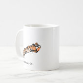 Grappig Springende Tijger Cadeau Koffiemok (Voorkant links)