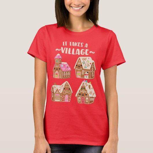 Grappig Spronghuis Zegt Het Dorp Helpt T-shirt (Voorkant)