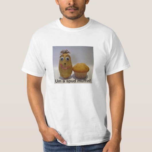 Grappig Spud (deugniet) Muffin T-shirt (Voorkant)