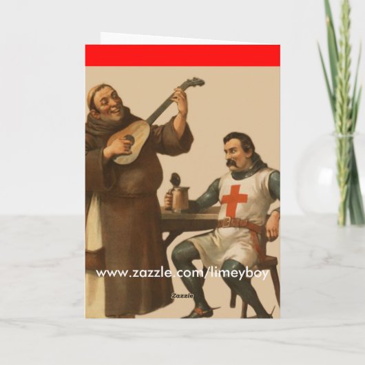 Grappig St George's Day Kaart (Achterkant)