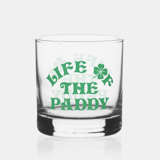 Grappig St Patricks Dagleven van de Paddy Group Whisky Glas (Achterkant)