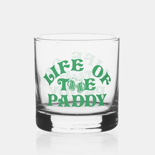 Grappig St Patricks Dagleven van de Paddy Group Whisky Glas (Voorkant)