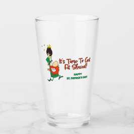 Grappig St. Patrick's Day bierglas Glas