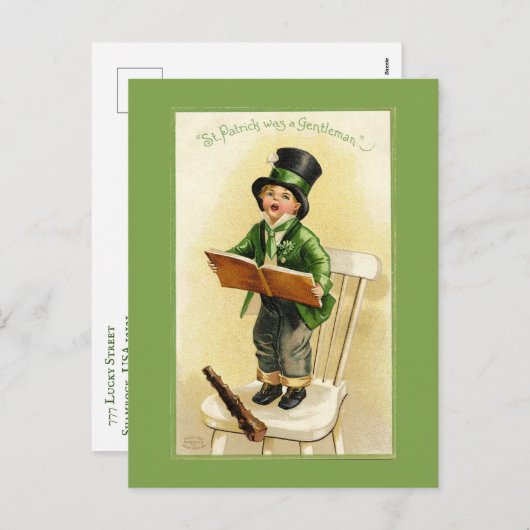 Grappig St. Patrick's Day Feestdagenkaart (Voorkant / Achterkant)