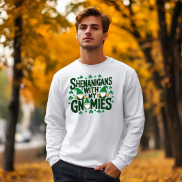 Grappig St. Patrick's Day Gnome Shenanigans Party T-shirt